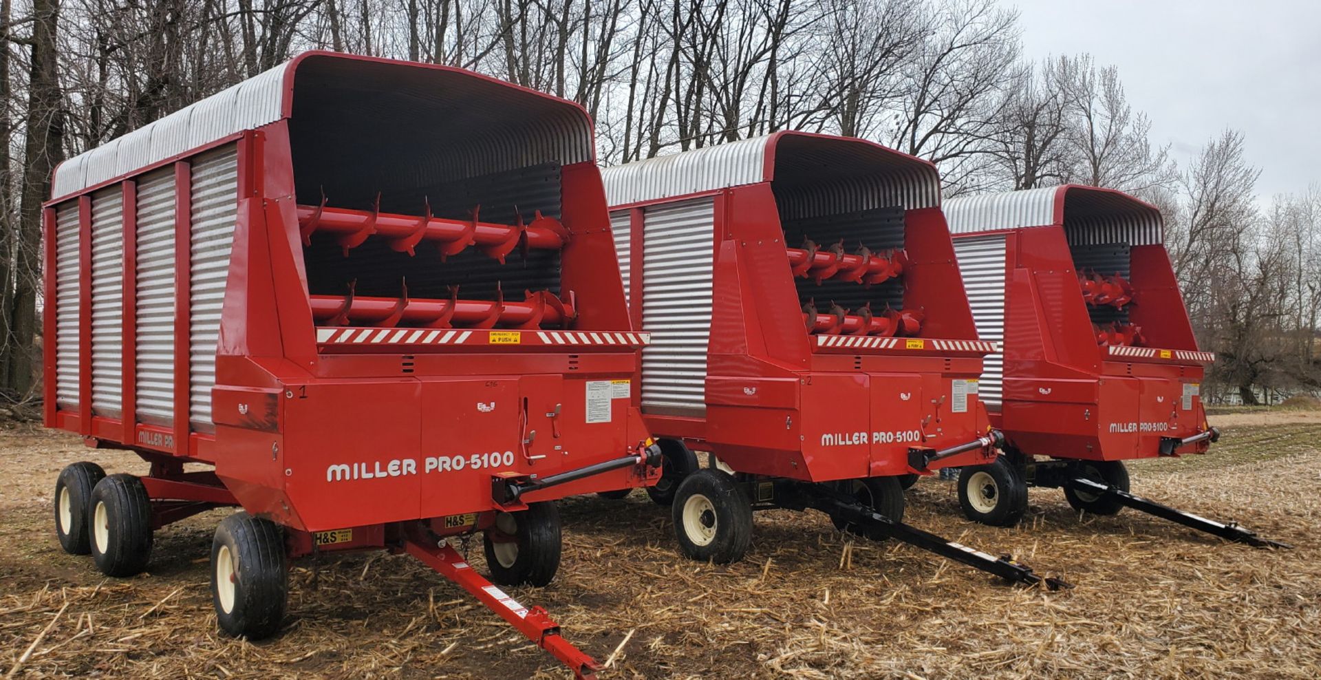 MILLER PRO 5100 16' LH SU FORAGE WAGON (SELLING CHOICE OF 3)