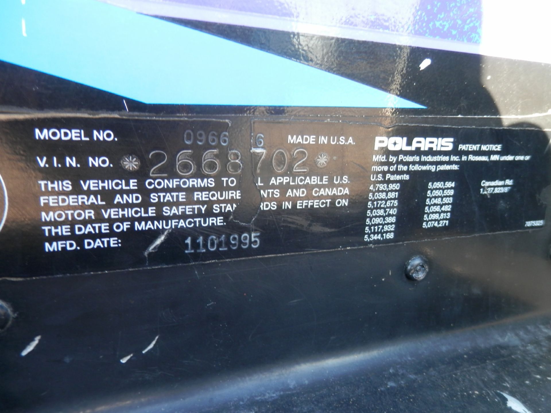 POLARIS INDY SNOWMOBILE - Image 6 of 11