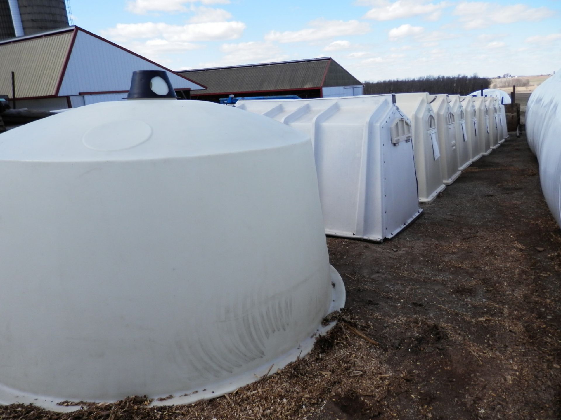 (8) CALF TEL, (2) POLYDOME CALF HUTS (to be sold CHOICE) - Image 2 of 4