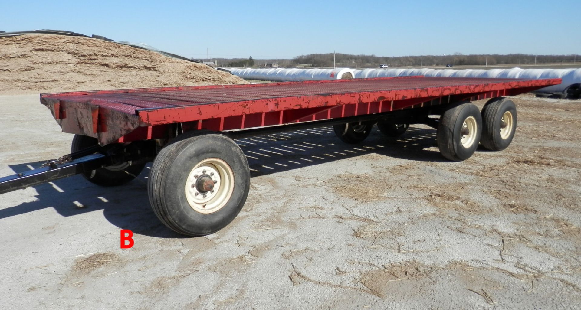 GRUETT ALL STEEL 9'x24' FLAT WAGON