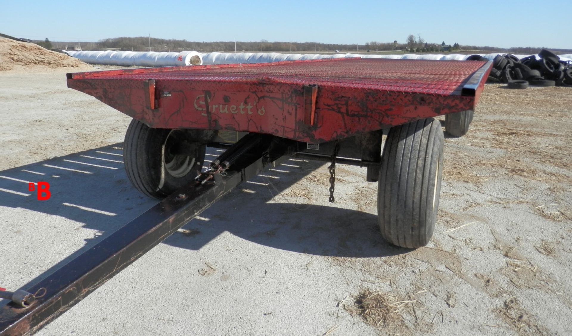 GRUETT ALL STEEL 9'x24' FLAT WAGON - Image 3 of 4