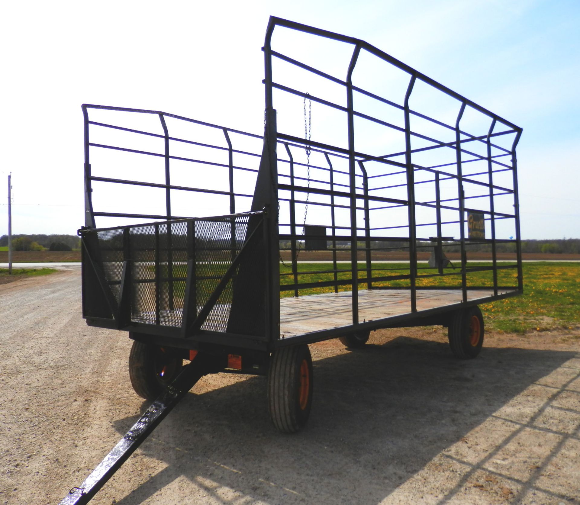 GRUETT 9x18 STEEL SIDE KICK BALE WAGON - Image 3 of 6