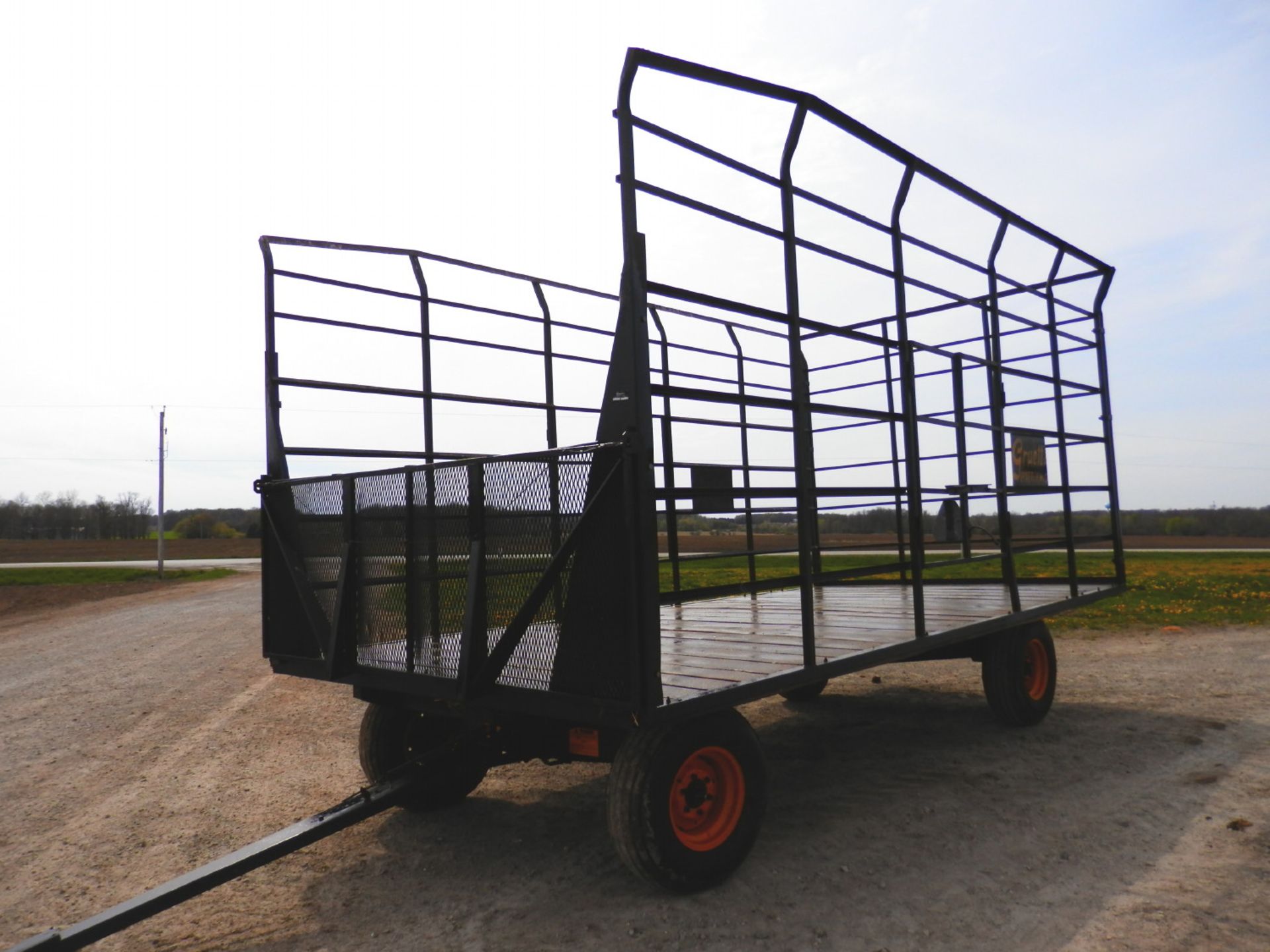 GRUETT 9x18 STEEL SIDE KICK BALE WAGON - Image 3 of 5