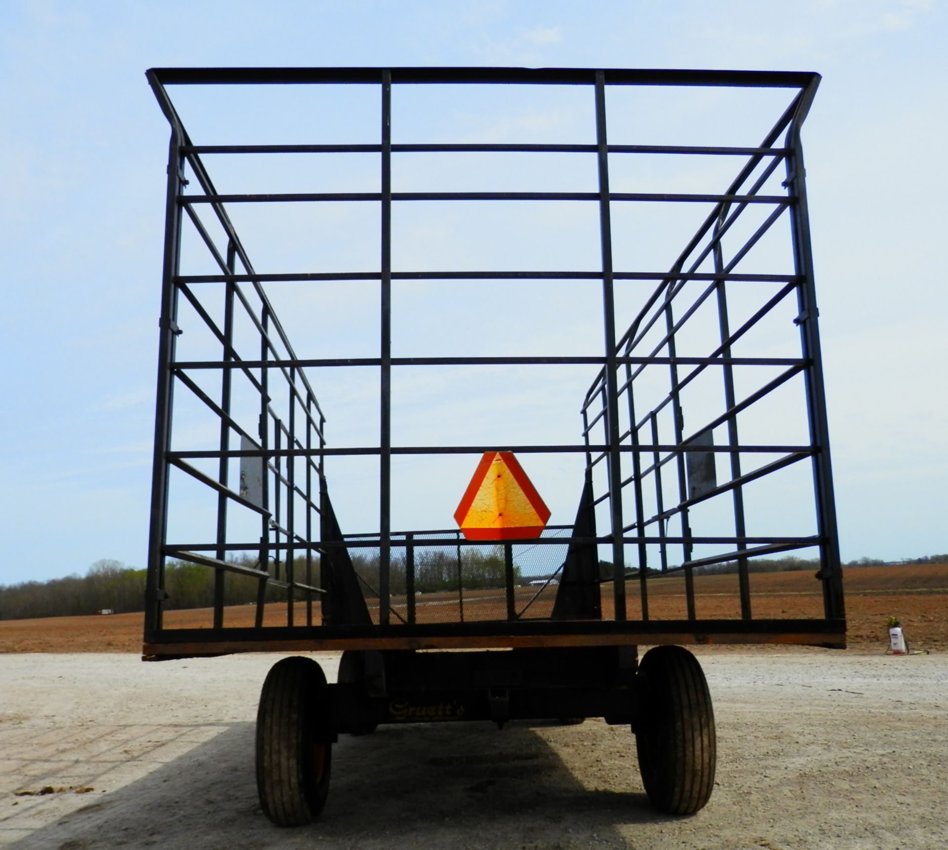 GRUETT 9x18 STEEL SIDE KICK BALE WAGON - Image 4 of 5