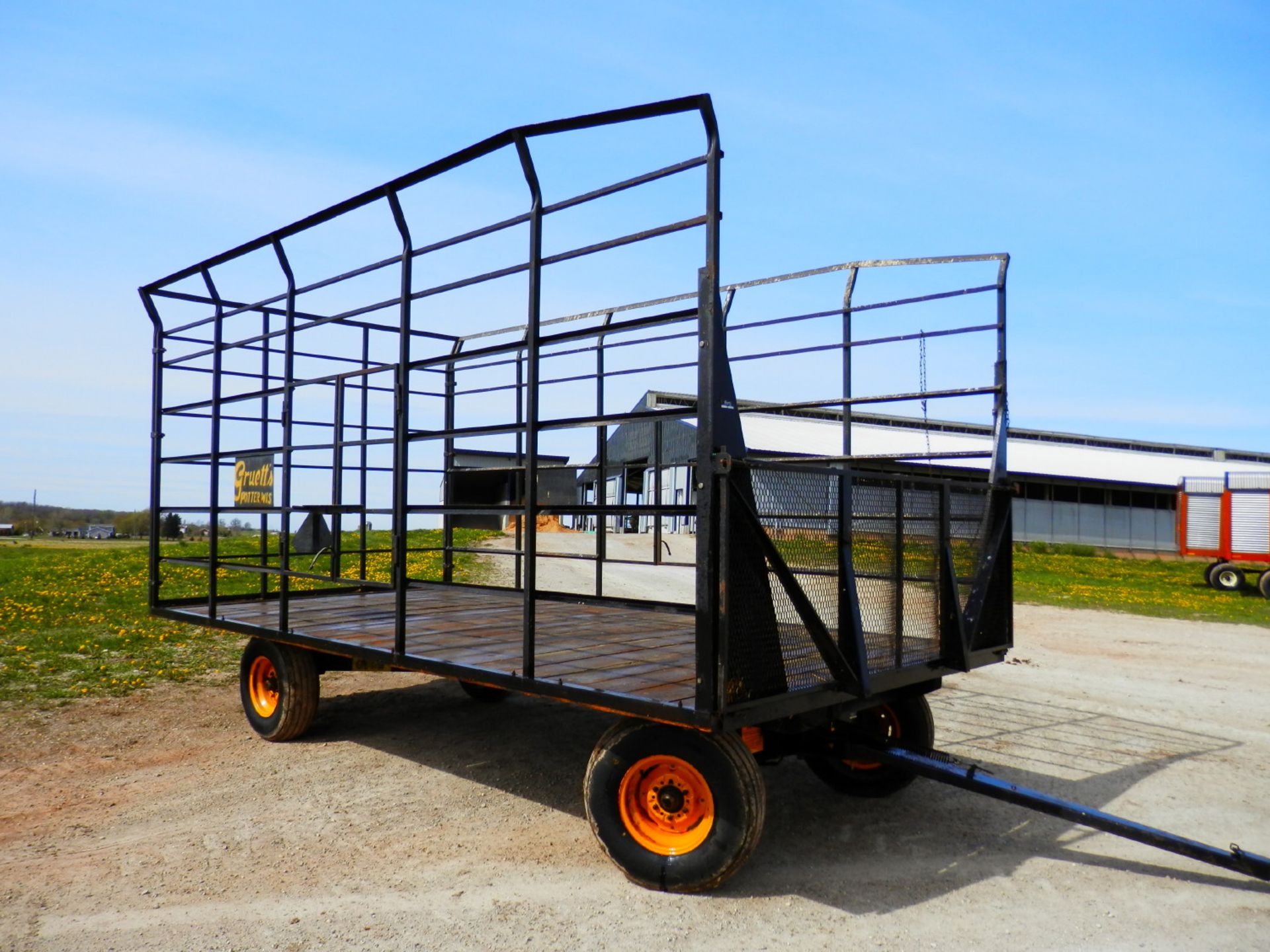 GRUETT 9x18 STEEL SIDE KICK BALE WAGON