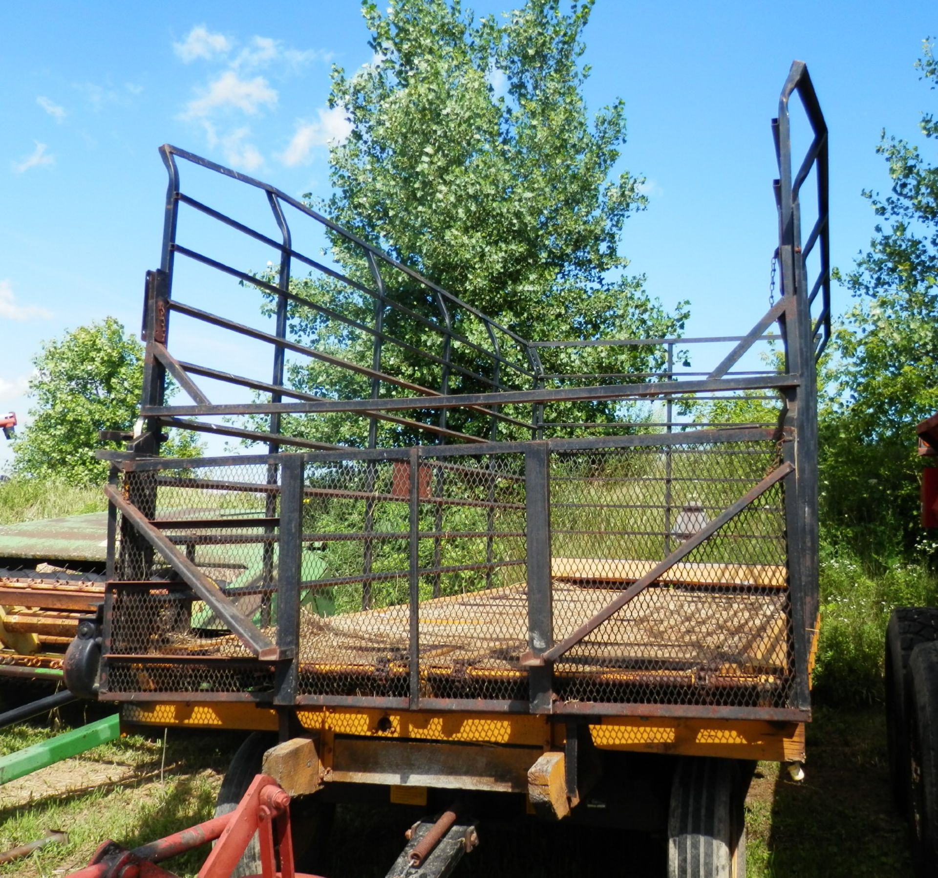 GRUETT 18' STEEL SIDE KICK BALE WAGON w/LIVE FLOOR - Image 3 of 4