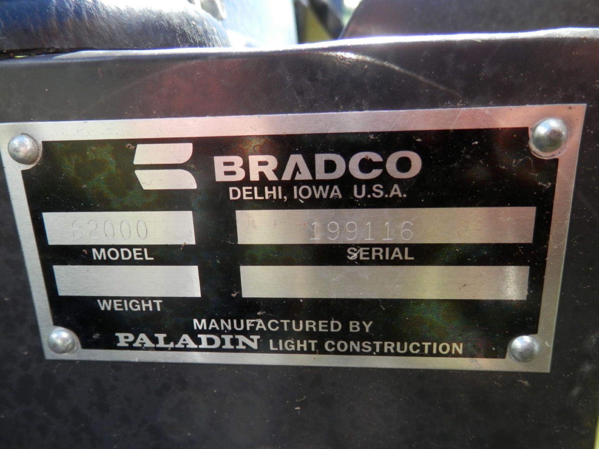 BRADCO 408 QT SKIDSTEER BACKHOE ATTACHMENT - Image 8 of 8