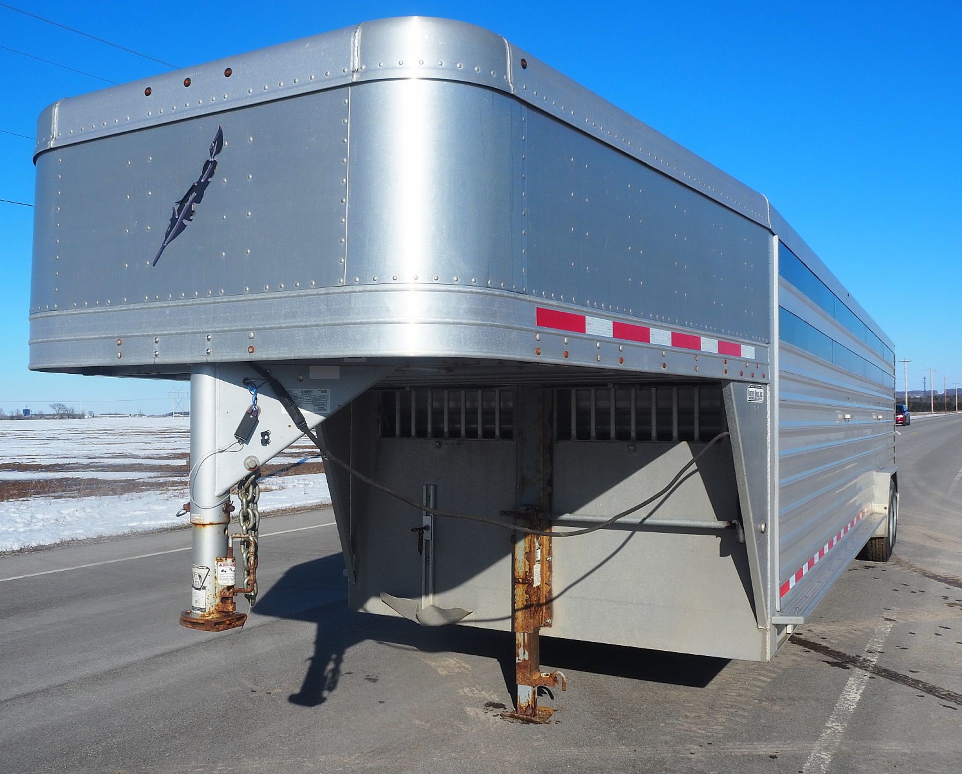 2012 FEATHERLITE MDL 8127 GN STOCK TRAILER - Image 10 of 15