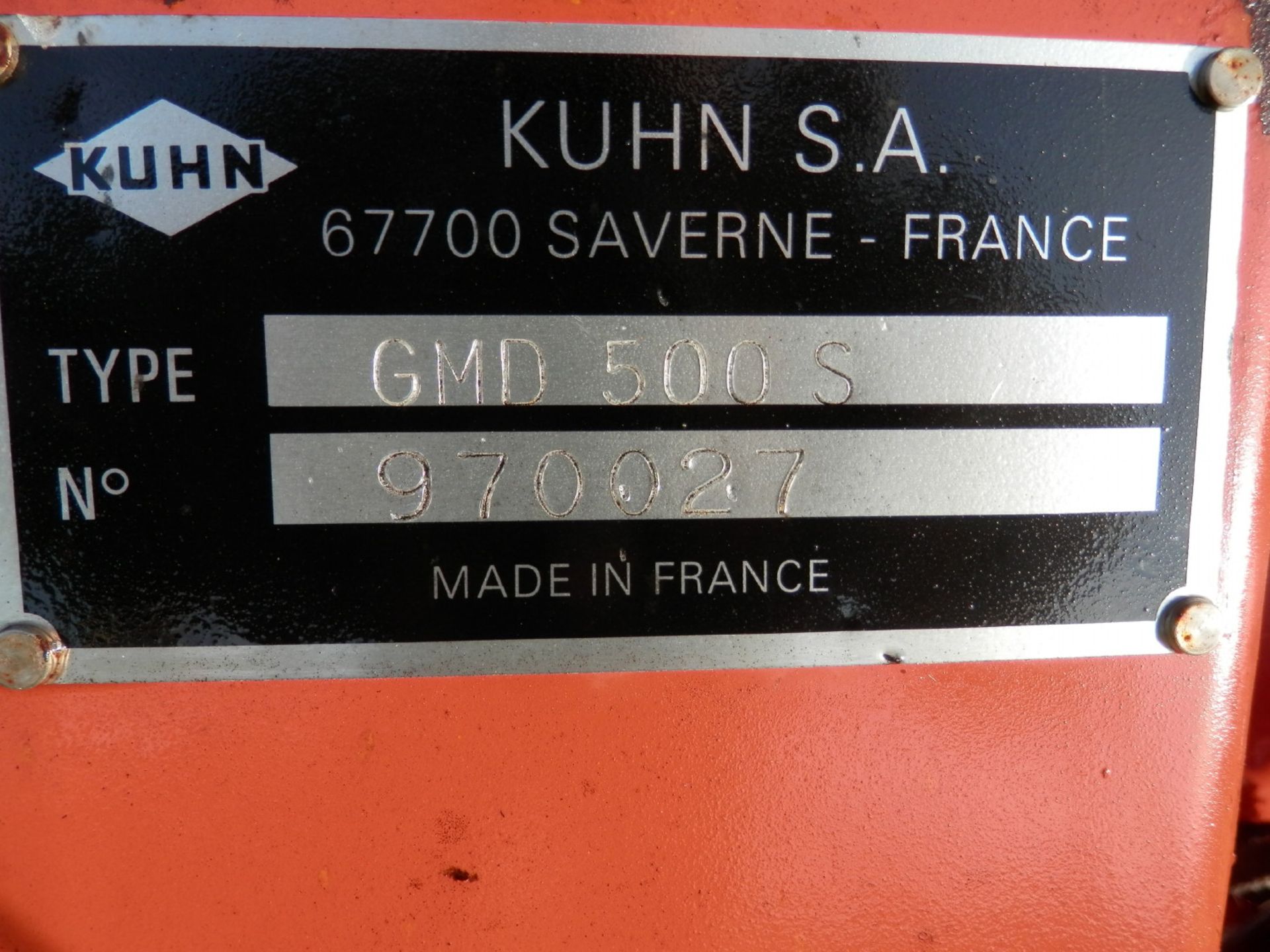 KUHN GMD 500 3-pt. 6FT DISCBINE - Image 5 of 5