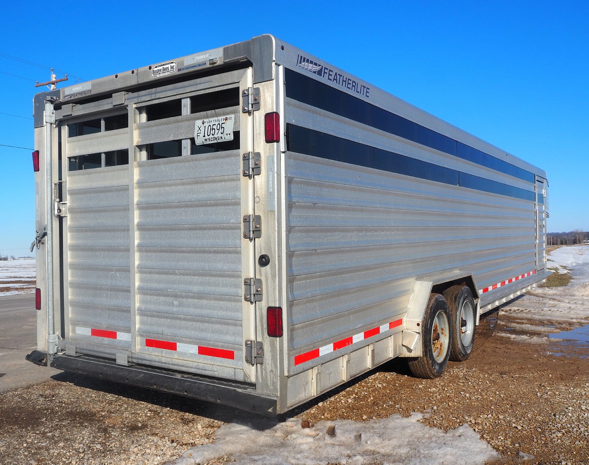 2012 FEATHERLITE MDL 8127 GN STOCK TRAILER - Image 5 of 15