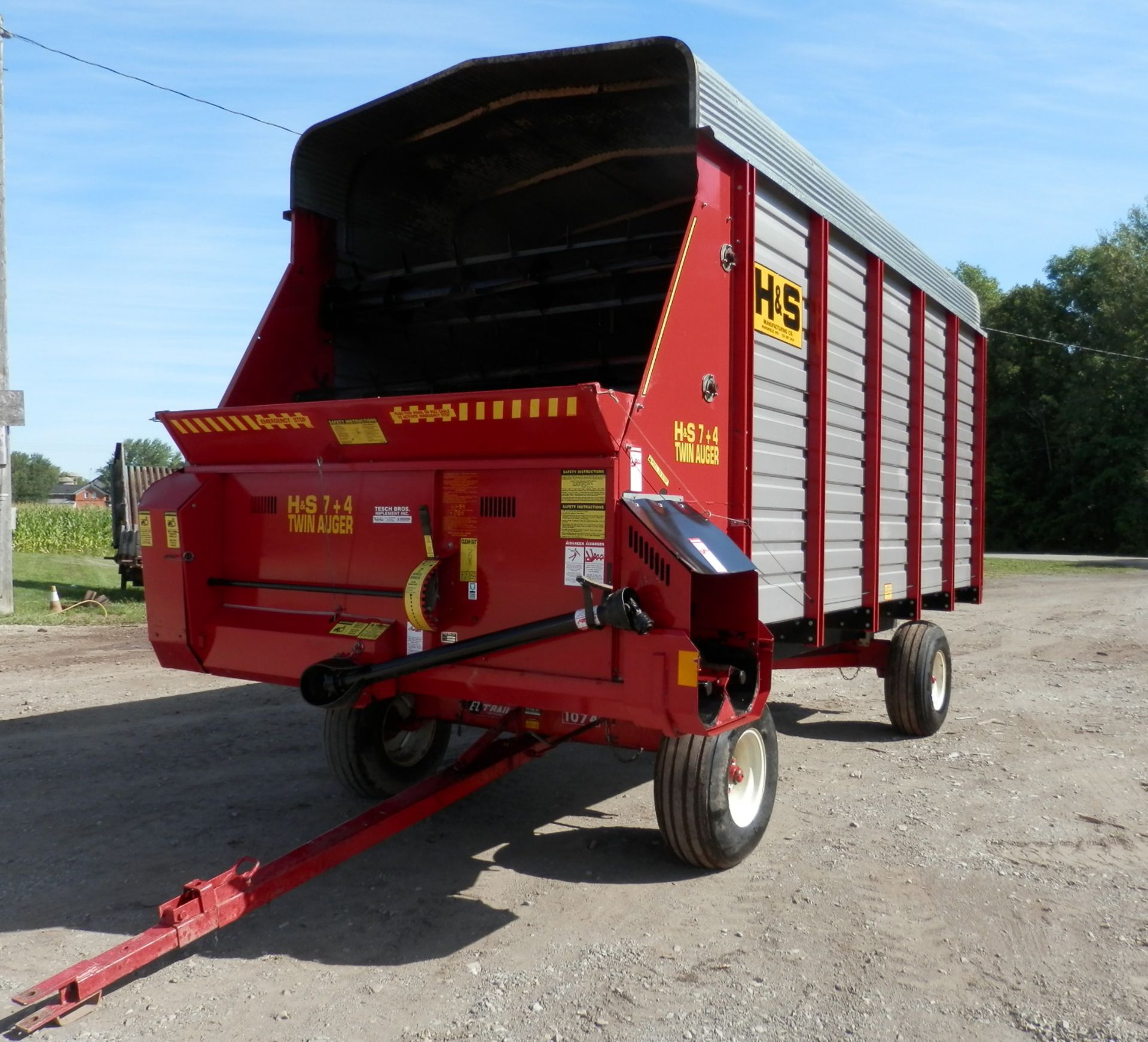 H&S TWIN AUGER 16' LH FORAGE WAGON - Image 5 of 10