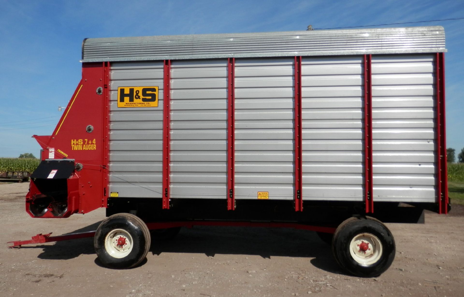 H&S TWIN AUGER 16' LH FORAGE WAGON - Image 2 of 10