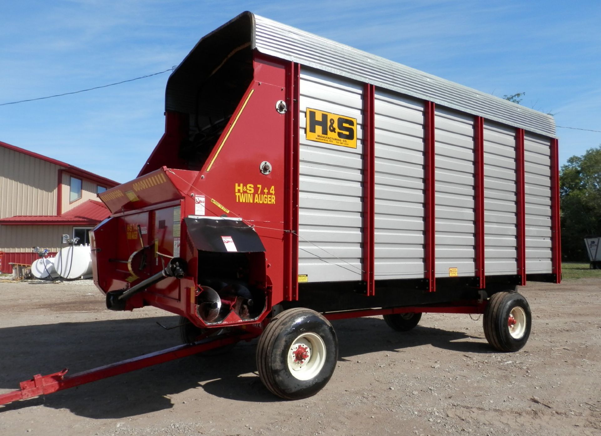 H&S TWIN AUGER 16' LH FORAGE WAGON