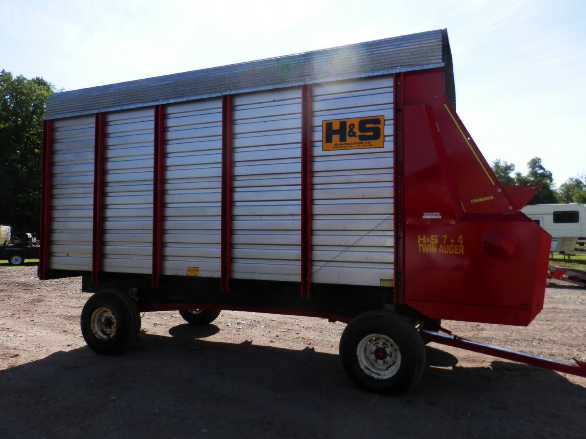 H&S TWIN AUGER 16' LH FORAGE WAGON - Image 3 of 10