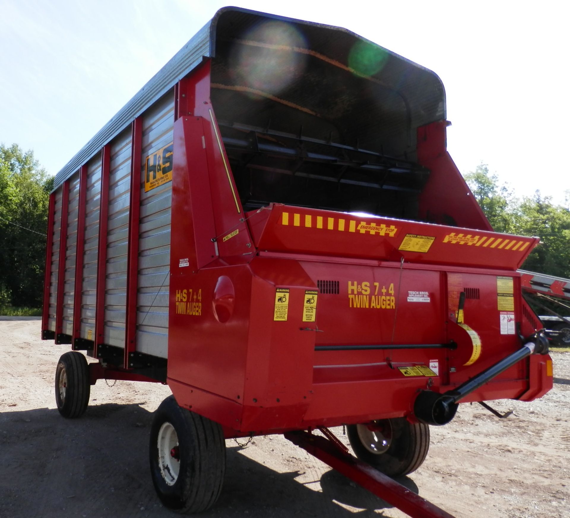 H&S TWIN AUGER 16' LH FORAGE WAGON - Image 4 of 10