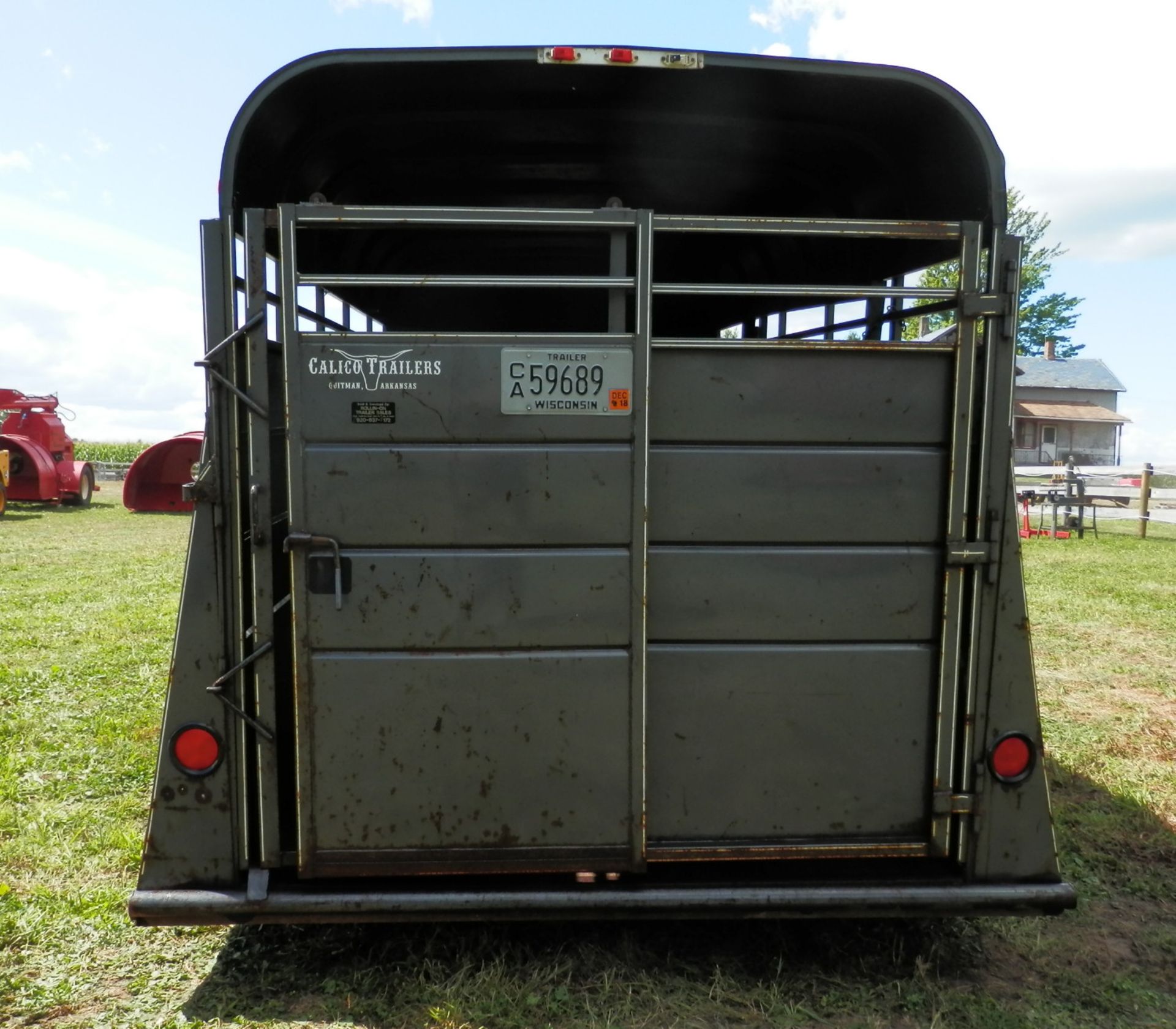 CALICO 16' BUMPER HITCH STOCK TRAILER - Image 5 of 10