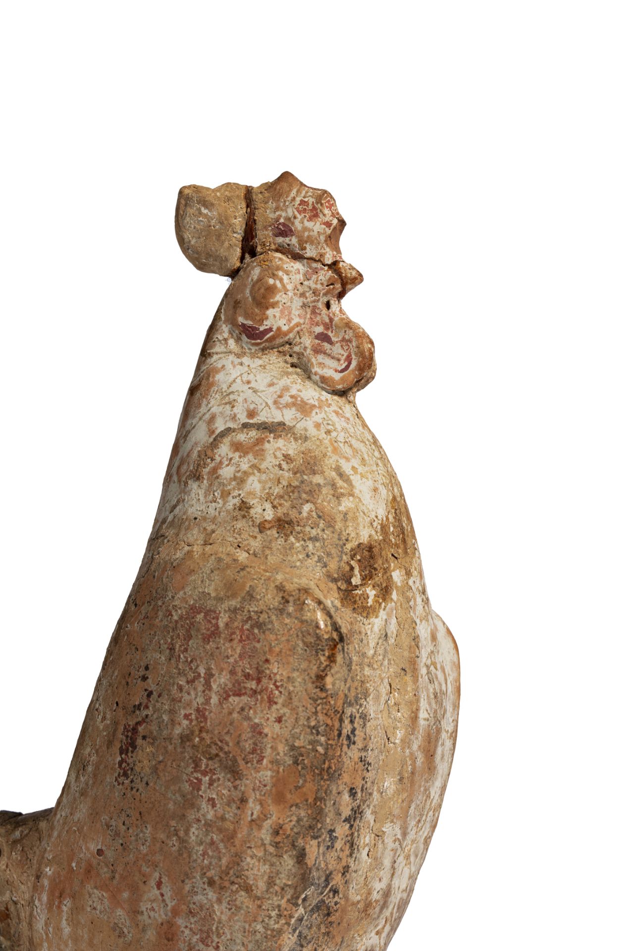 Statuette représentant un coq, les pattes terminées en moignons. La crête et les [...] - Bild 2 aus 2