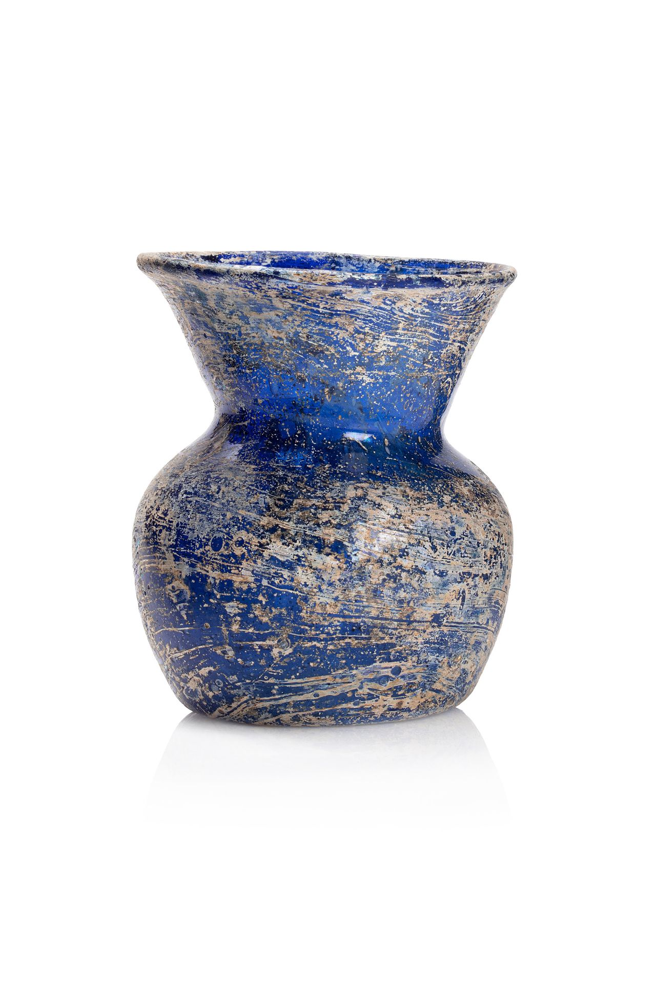 Petit vase mamelouk - Egypte, Syrie, XIVe-XVe siècle - A panse globulaire et col [...]