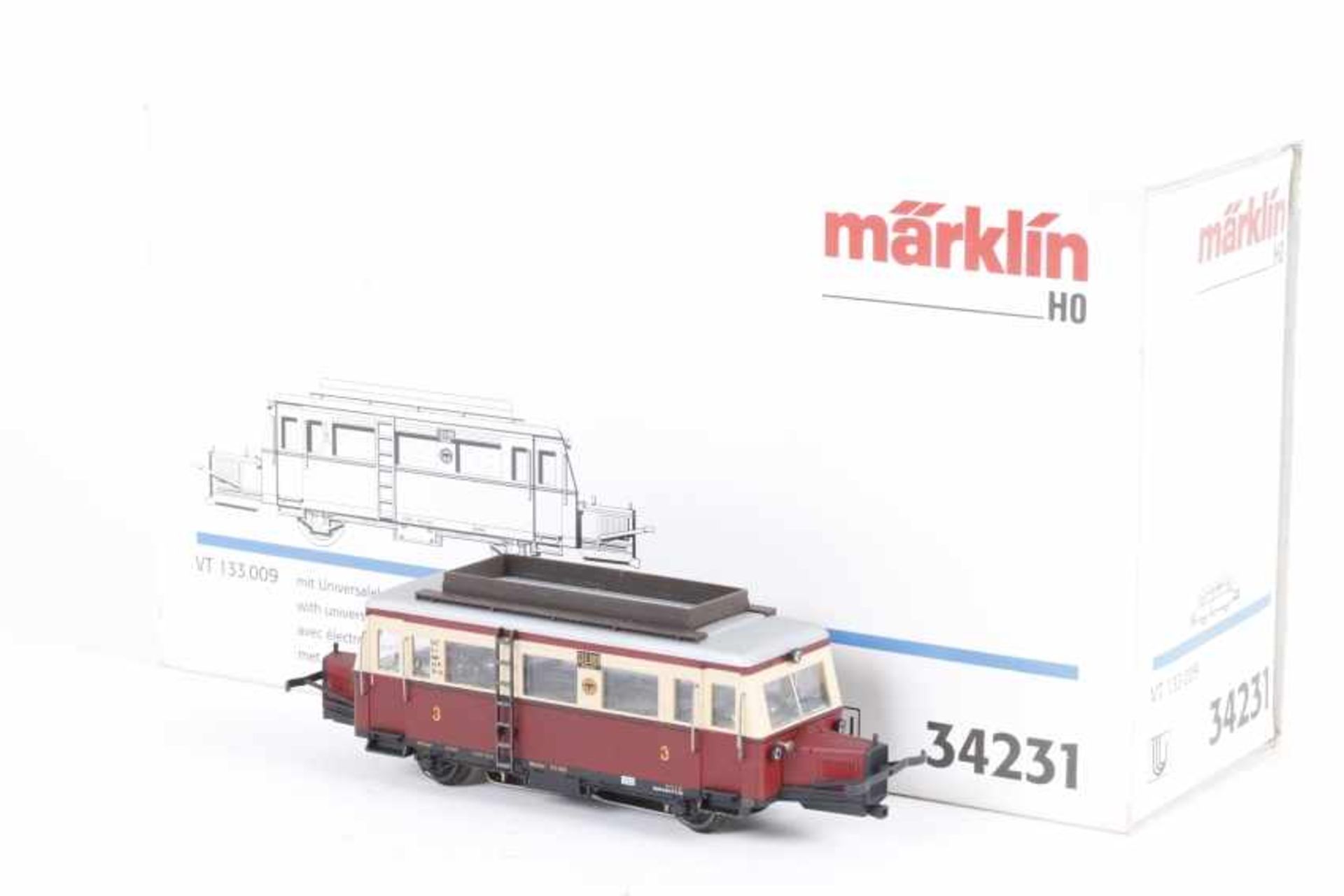 Märklin 34231, 'Schweineschnäuzchen', Wismar-Schienenbus VT "133 009" der DRG<b