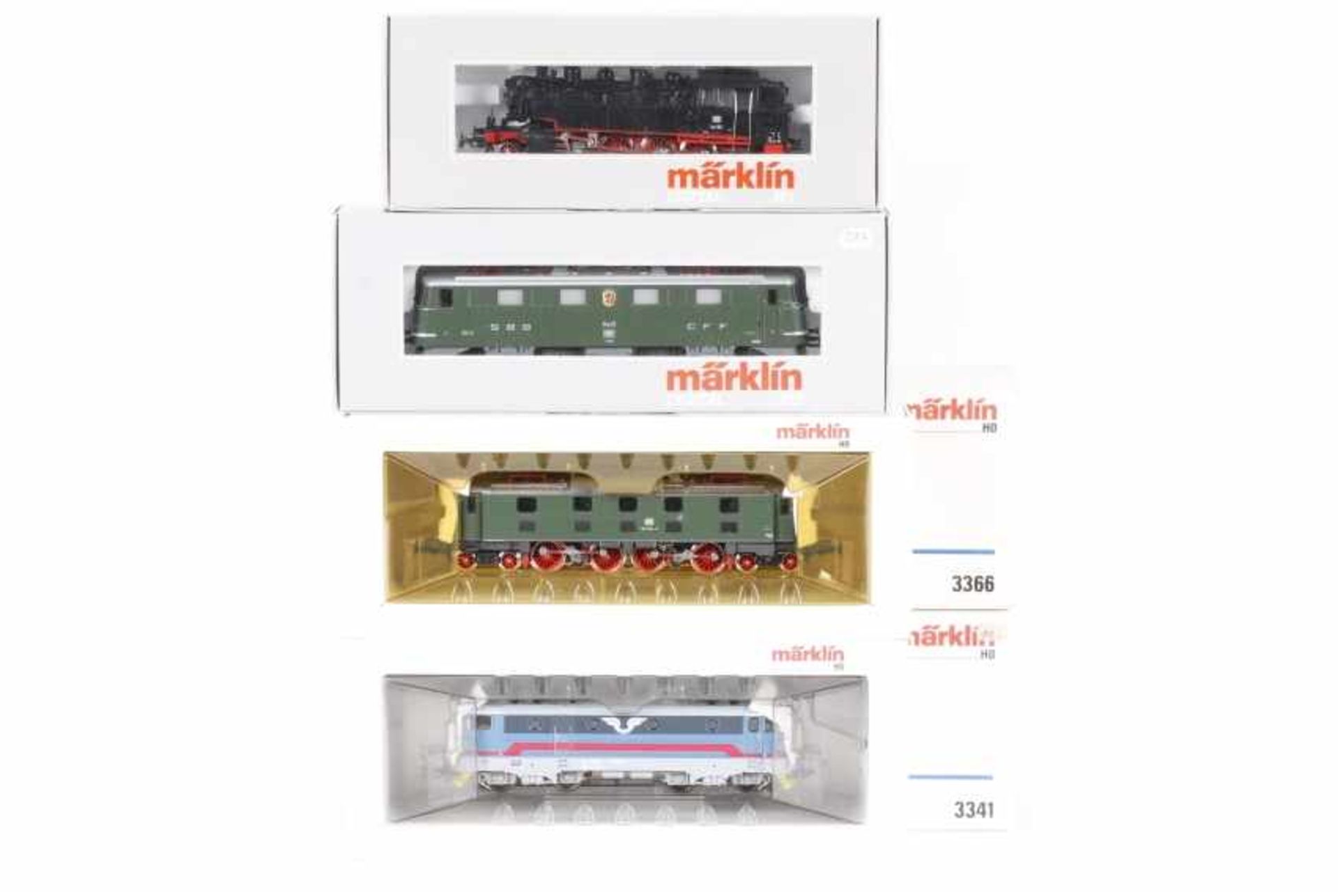 Märklin, vier defekte Loks<