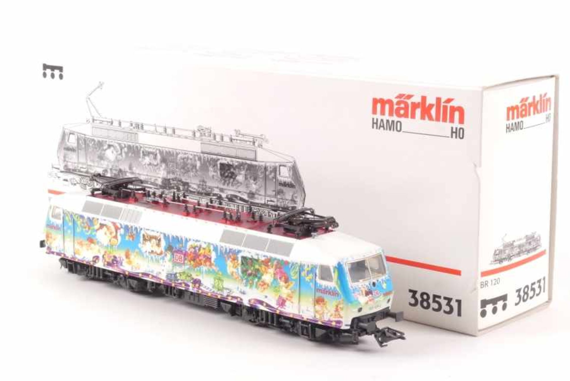 Märklin 38531Märklin 38531, defekte Hamo Elektrolok `120 129-2´ "Weihnachten" der DB, analog, Zwei-