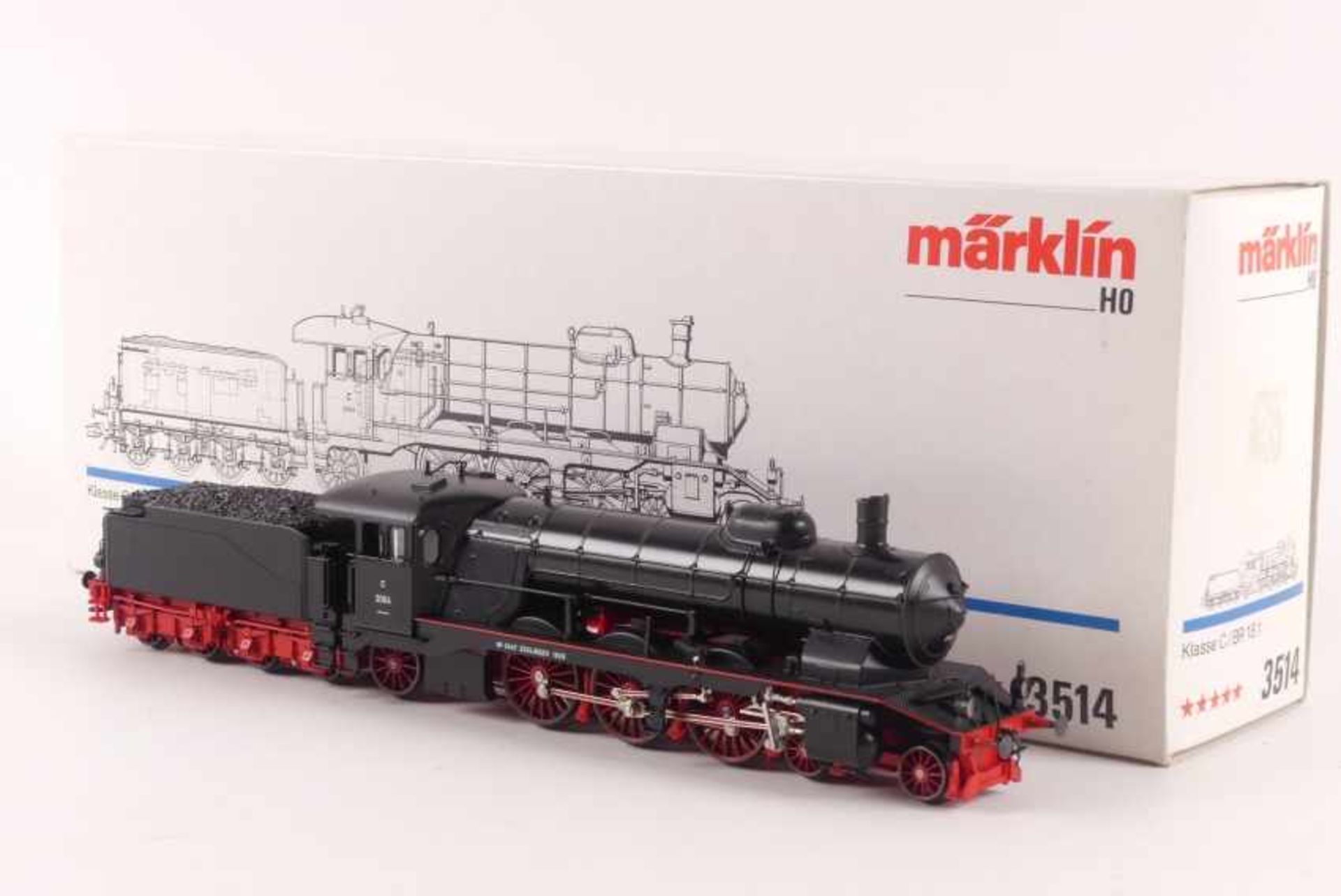 Märklin 3514Märklin 3514, Dampflok Klasse C "2004" der württ. Staatsbahn, schaltet, Motor reagiert