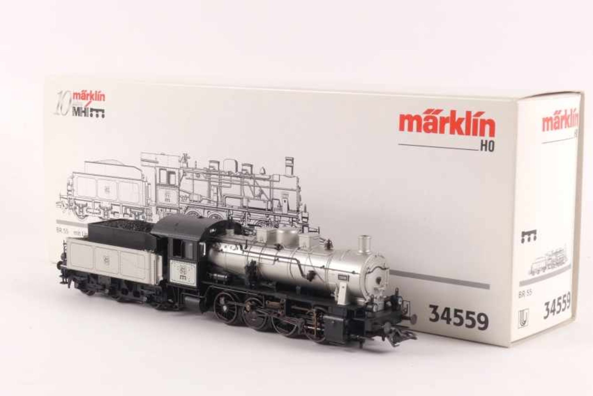 Märklin 34559Märklin 34559, Dampflokomotive BR 55 "2000", `10 Jahre Märklin MHI´, DELTA-System, auch