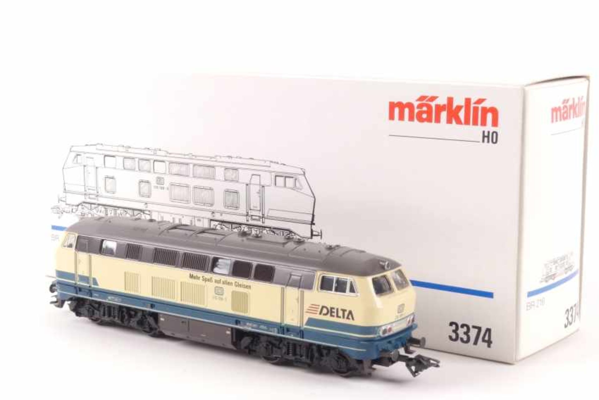 Märklin 3374Märklin 3374, Diesellok "216 188-3 - DELTA - Mehr Spaß auf allen Gleisen", DELTA-System,