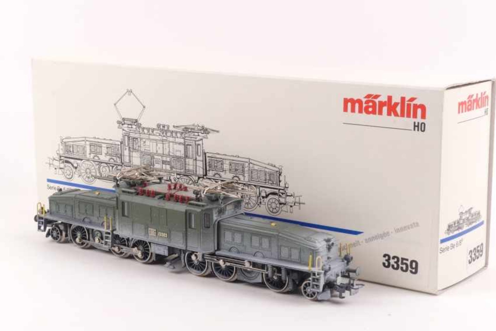 Märklin 3359Märklin 3359, 'Krokodil', Elektrolok Be 6/8 III "13303" der SBB, eingeschneit, Aufbau