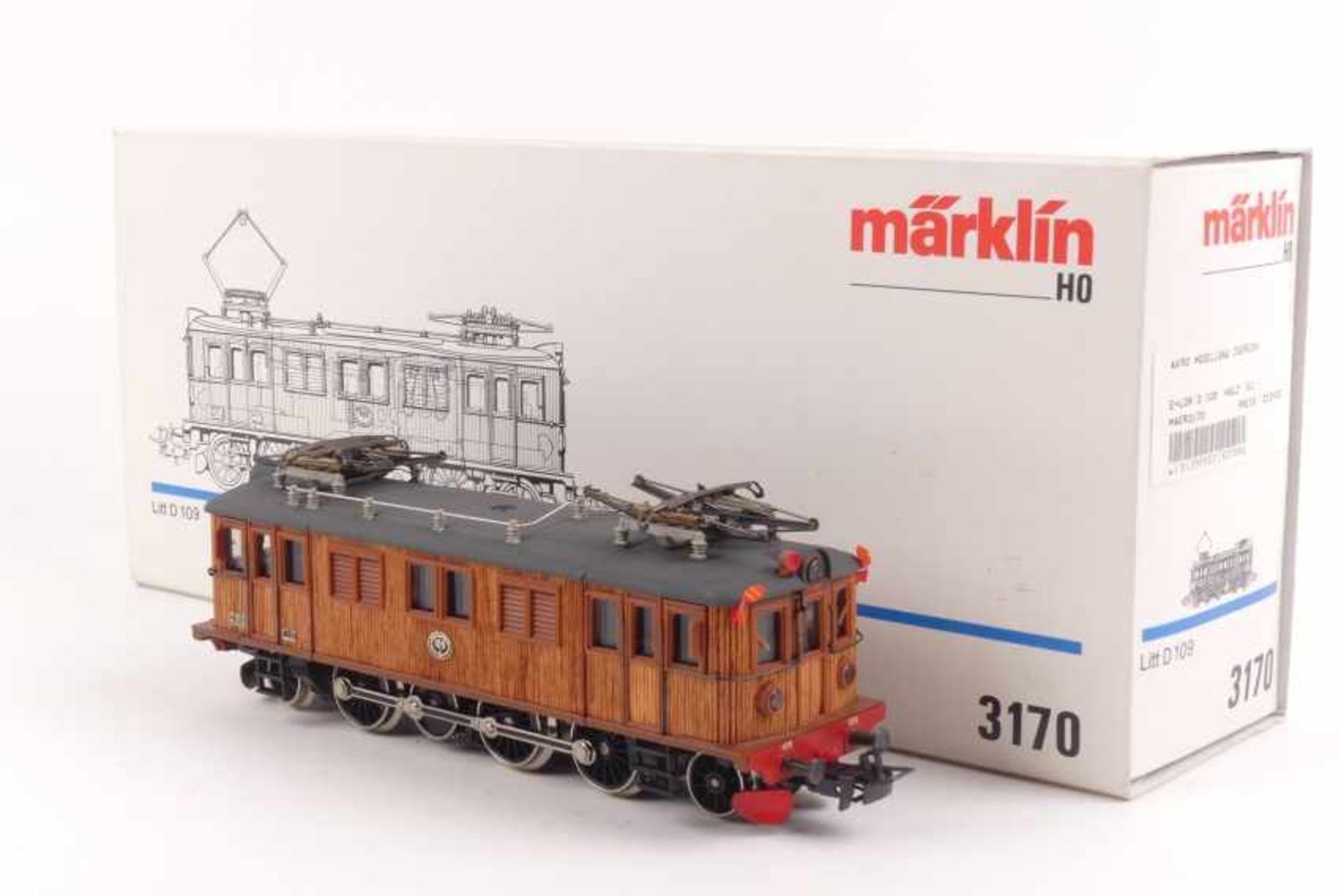 Märklin 3170Märklin 3170, Elektrolok "109" der SJ, Holzaufbau mit feinen Rippen, analog, sehr gut