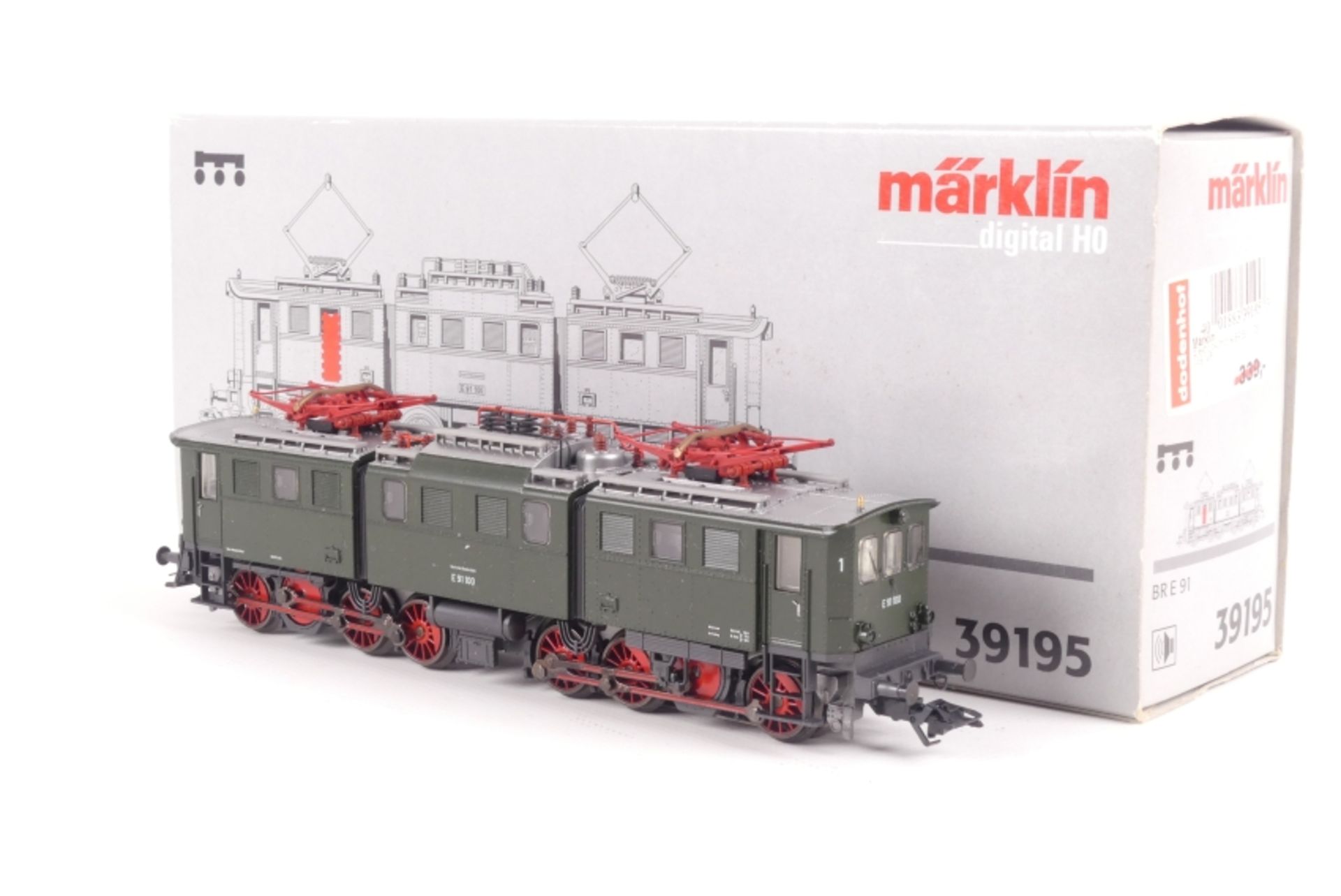 Märklin 39195, Elektrolok "E 91 100" der Bundesbahn, fx-Digital-Technik, C-Sinus-Motor, Lokpfiff,