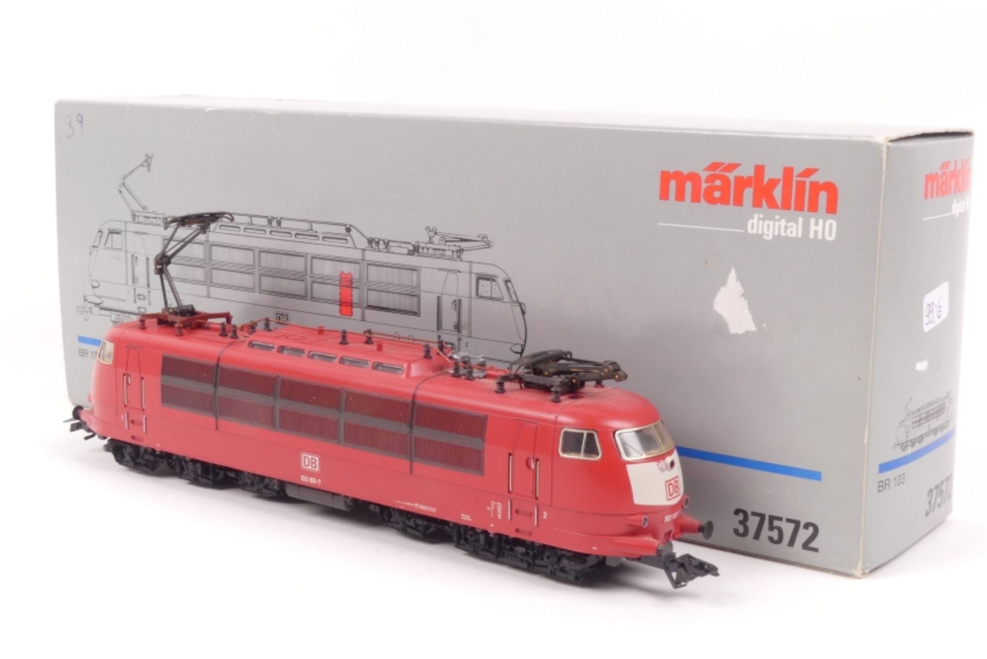 Märklin 37572, Elektrolok "103 165-7" der DB-AG, Digital-*-Technik, ein Pantgraphen- Arretierungsh