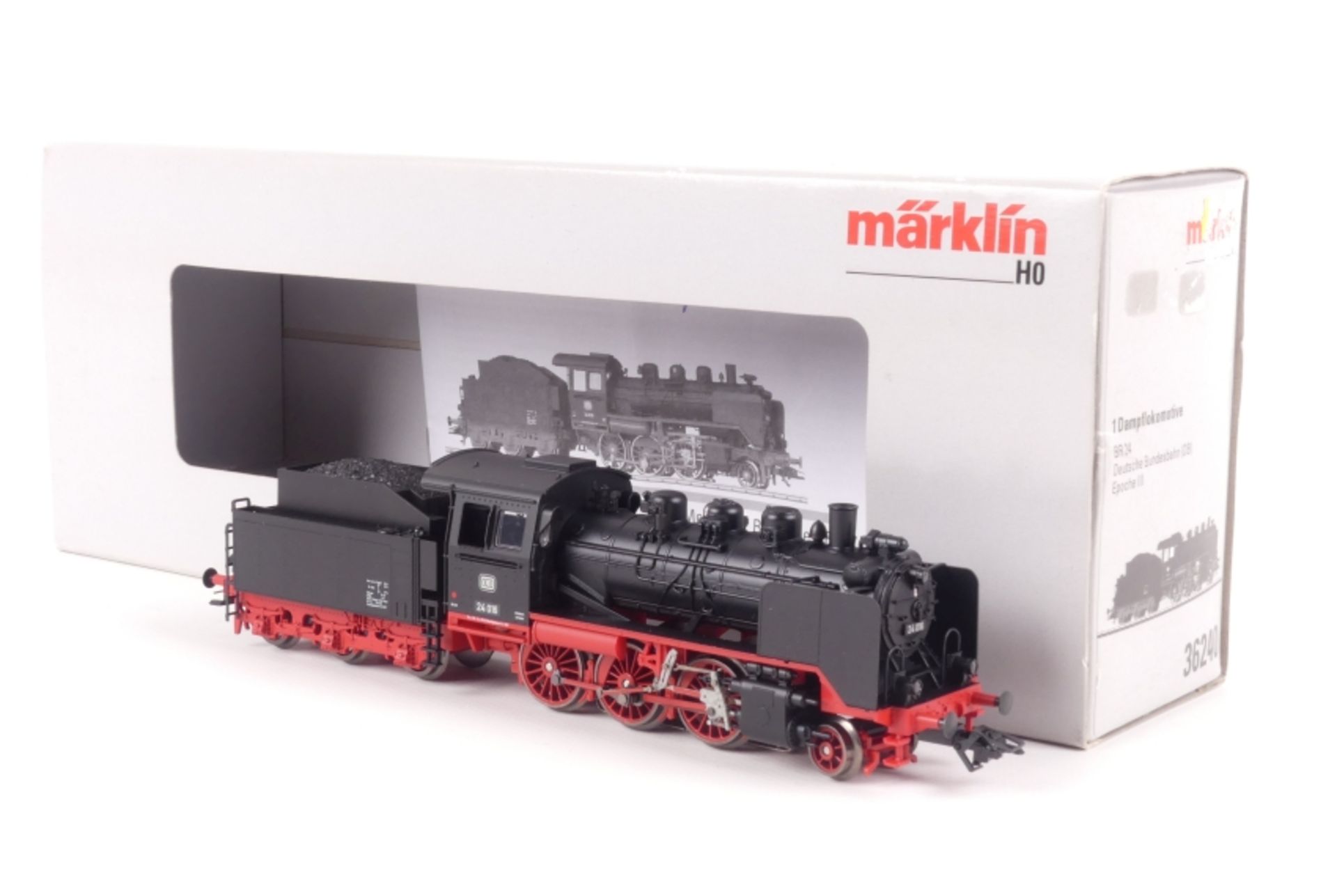 Märklin 36240, Dampflokomotive "24 016" der DB, fx-Digital-System, sehr gut erhalten, ORK, Anleit