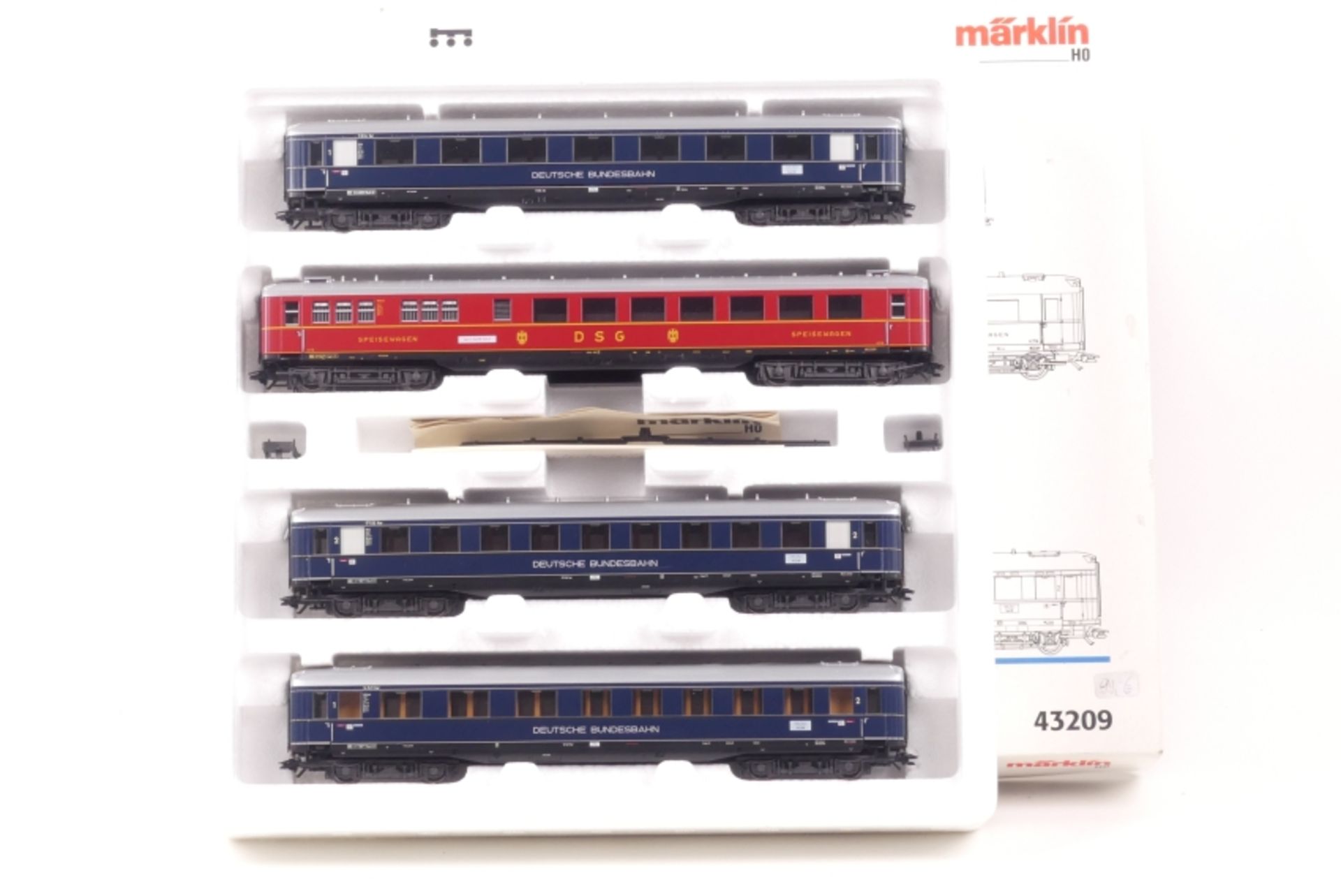 Märklin 43209 Schnellzugwagen-Set "Loreley", sehr gut erhalten, ORK