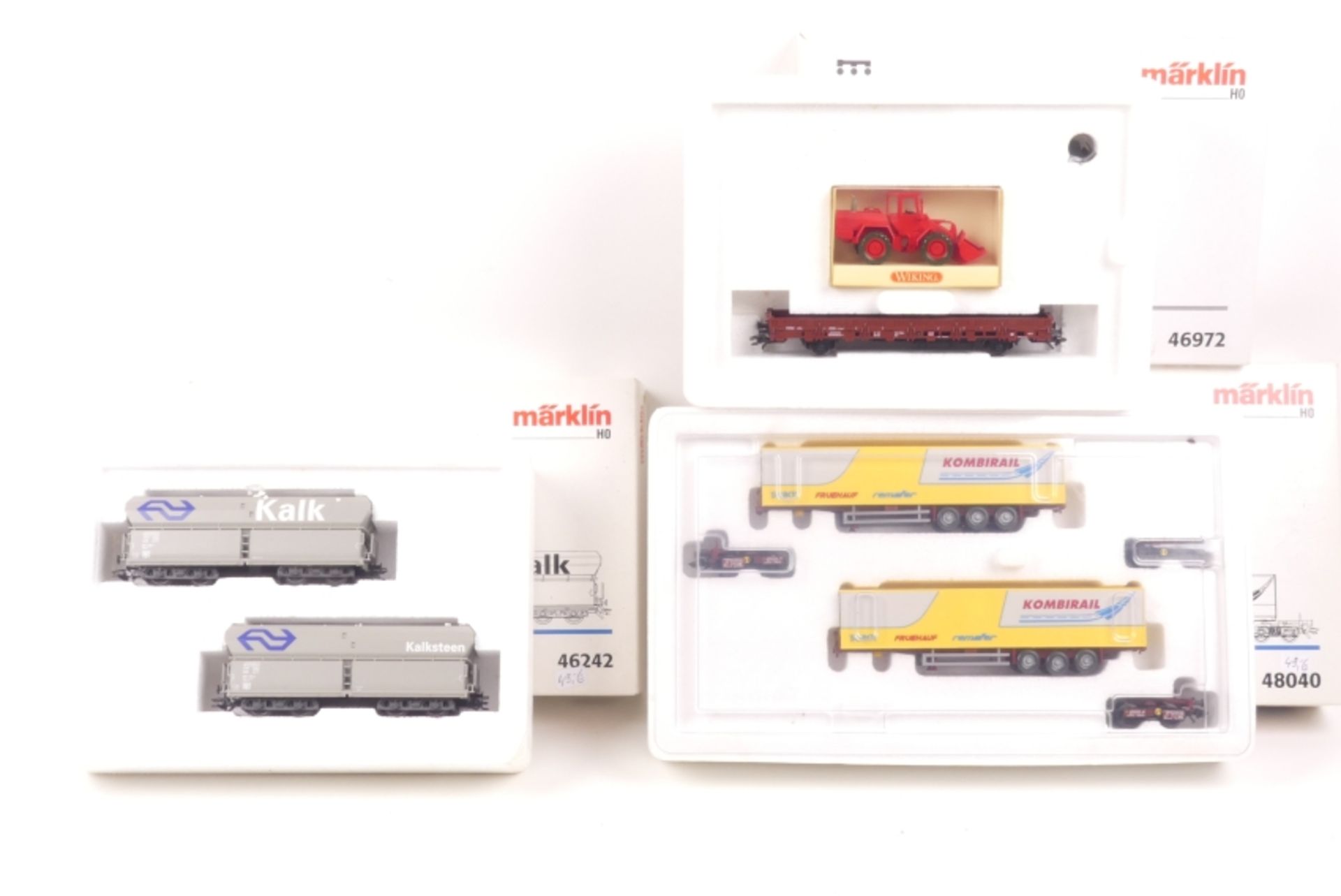 Märklin drei Wagen-Set 46972, 46242, 48040, sehr gut erhalten, ORK