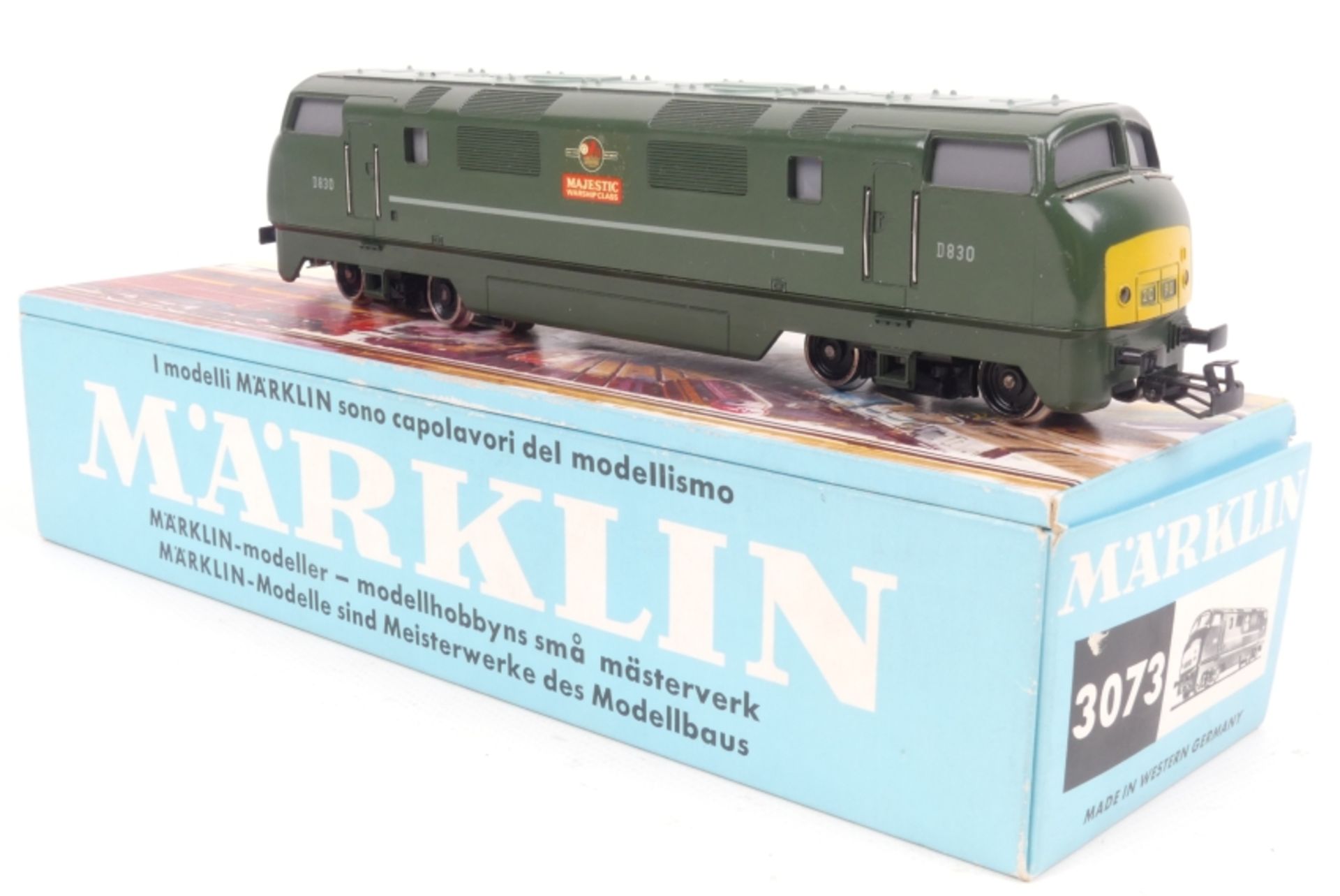 Märklin 3073, Diesellok `Majestic´ der Warship Class, leichte Gebrauchsspuren, Schrauben unlackie