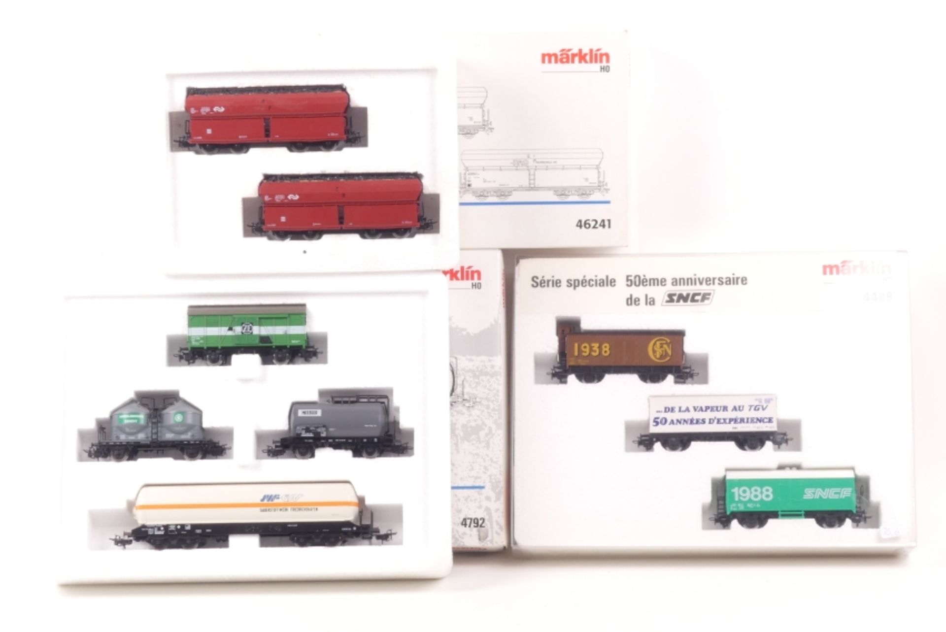 Märklin drei Wagen-Set 46241, 4488, 4792, sehr gut erhalten, ORK