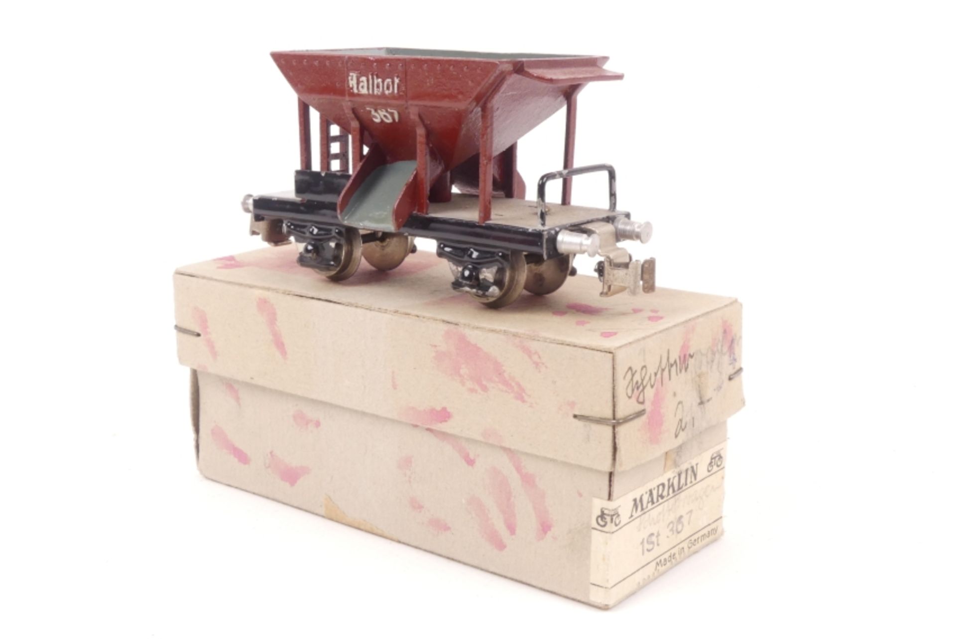 Märklin 367, Schotterwagen, silberne Klauenkupplung, guter Zustand, ORK