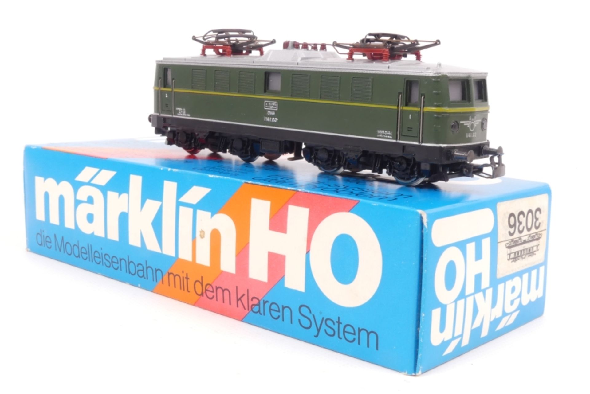 Märklin 3036, E-Lok `1141.02´der ÖBB, Fenster mit Cellonscheiben, minimale Gebrauchspuren, ORK