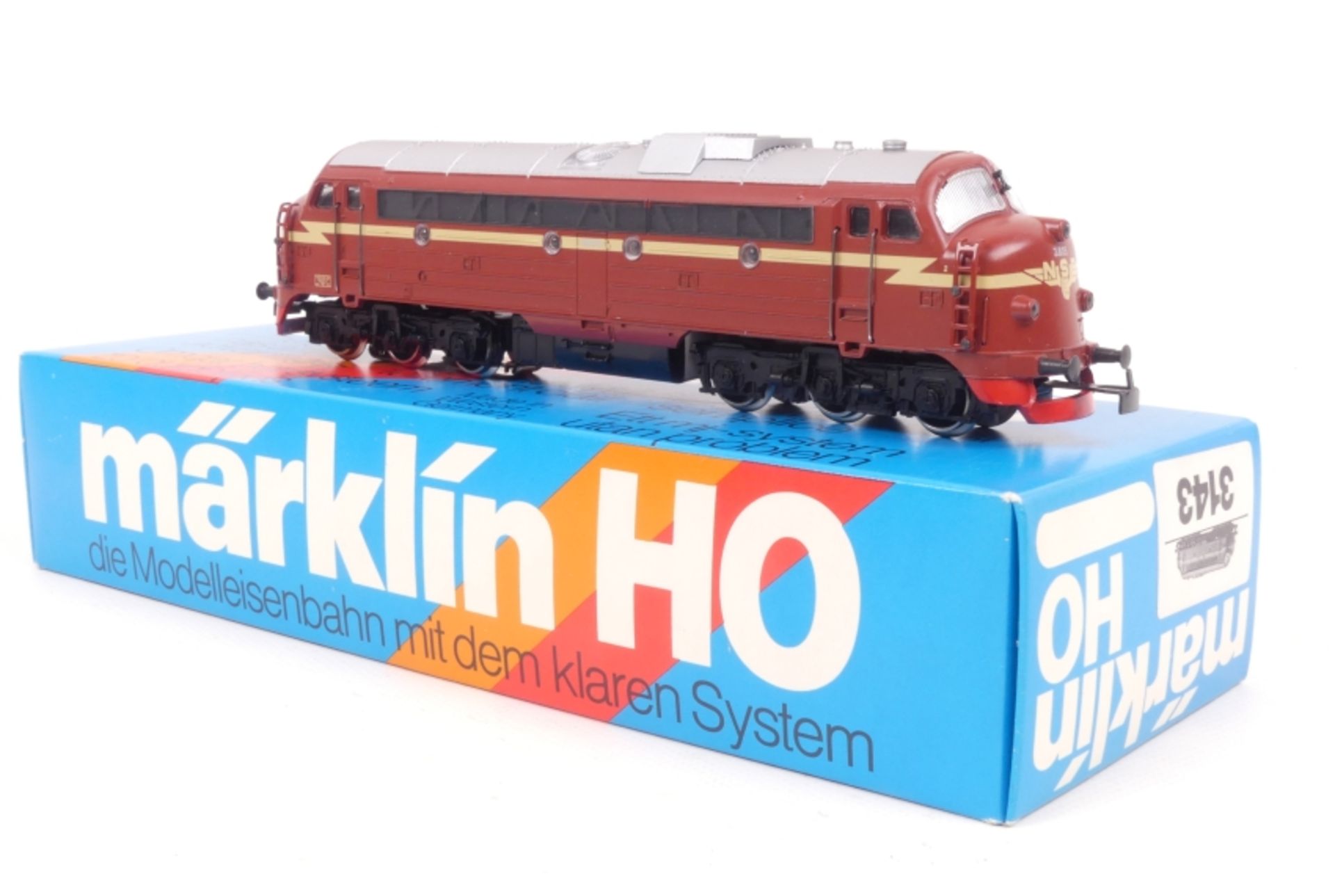 Märklin 3143, Diesellok "3.605" der NSB, analog, sehr gut erhalten, ORK