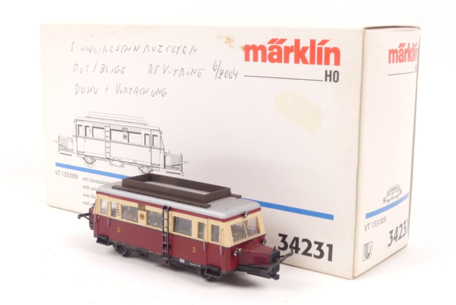 Märklin 34231, 'Schweineschnäuzchen', Wismar-Schienenbus VT "133 009" der DRG, DELTA-System, auch