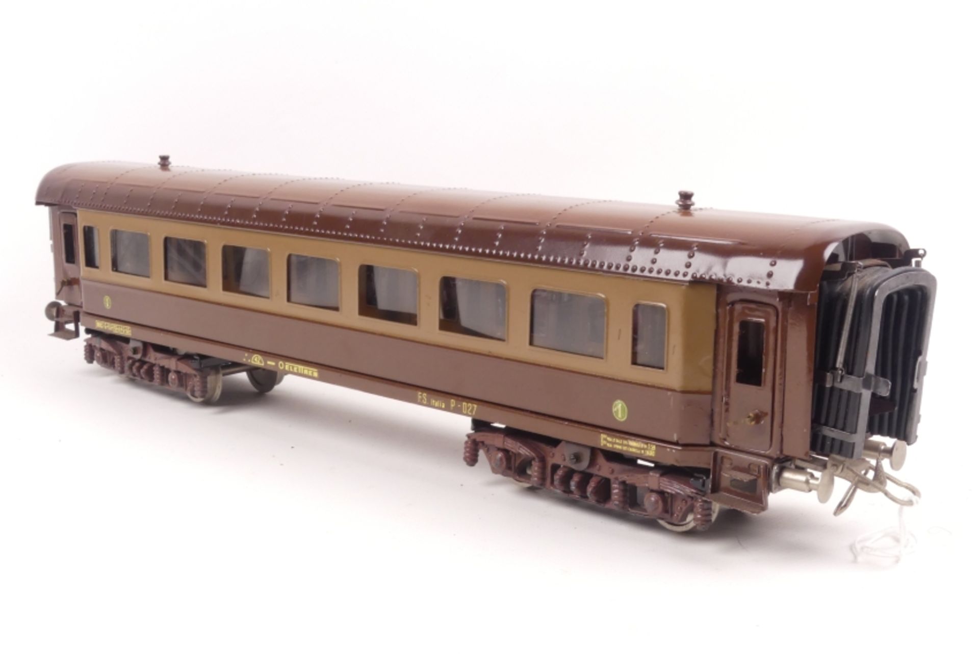 Elettren italienischer D-Zug Wagen, Länge 44cm, Inneneinrichtung, guter Zustand