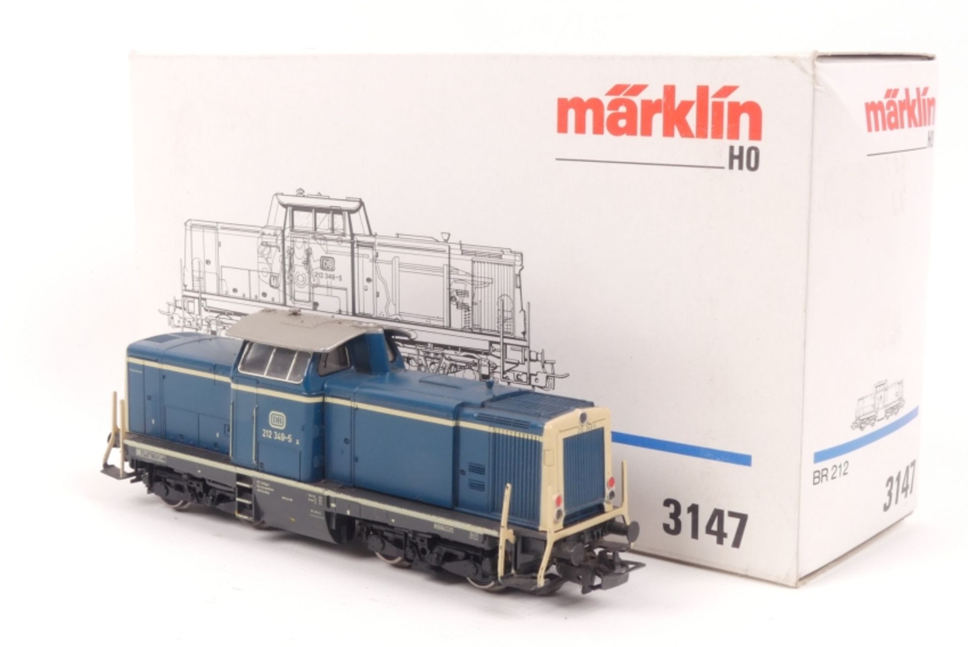 Märklin 3147, Diesellok "212 349-5" der DB, leichte Gebrauchsspuren, ORK