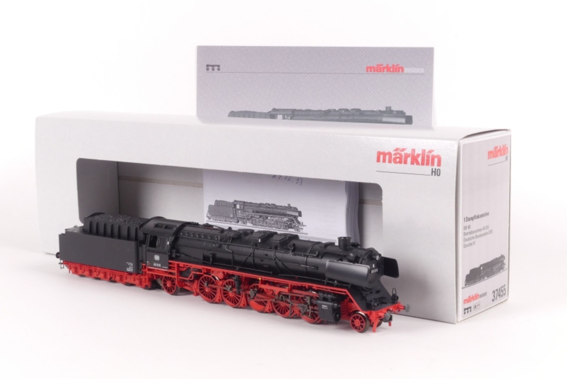 Märklin 37455, Dampflok "45 010" der DB, mfx-Digital-*-Technik, Sound, Schwungmasse, sehr gut erha