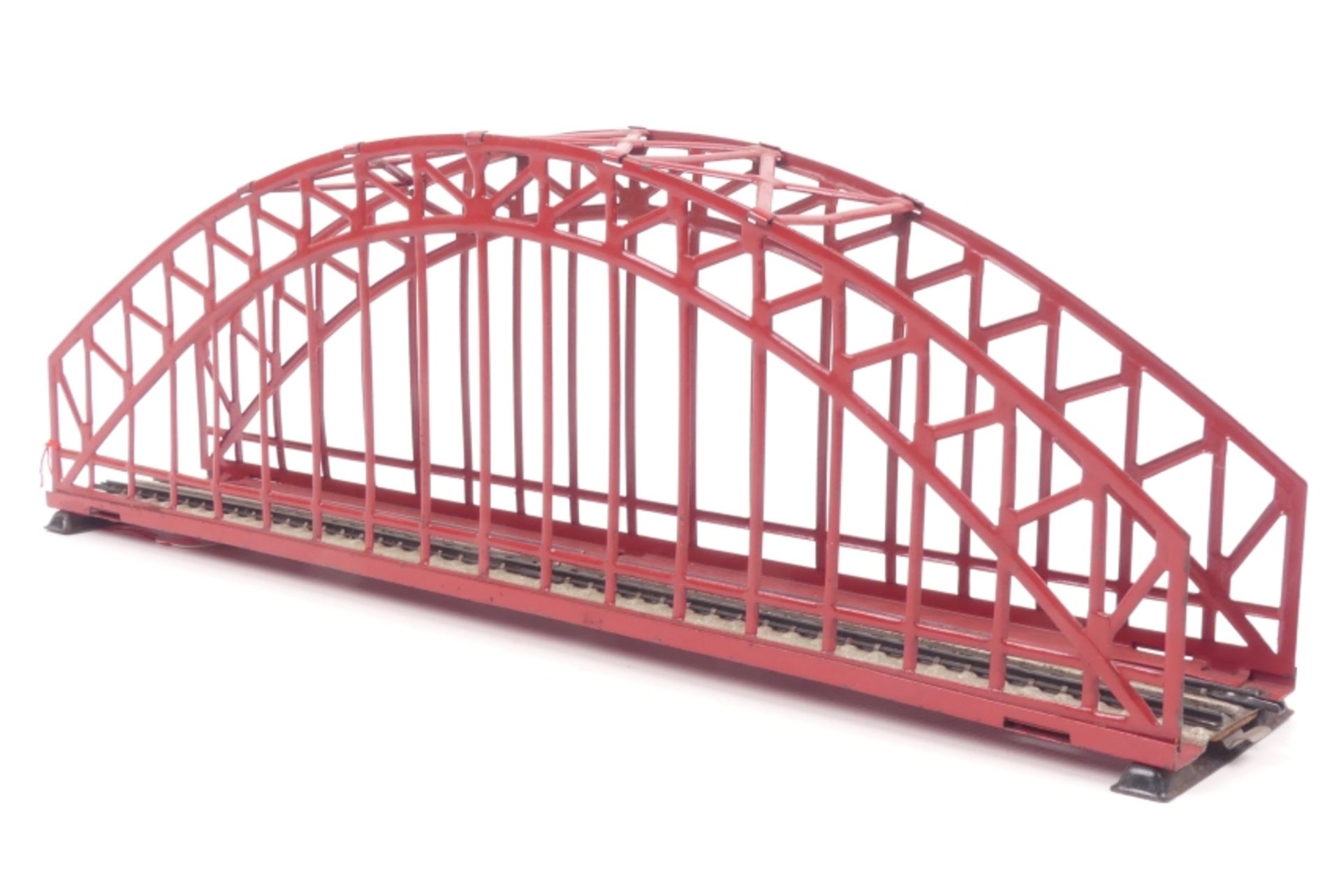 Märklin Bogenbrücke rot, 467/2, leichte Gebrauchsspuren, guter Zustand
