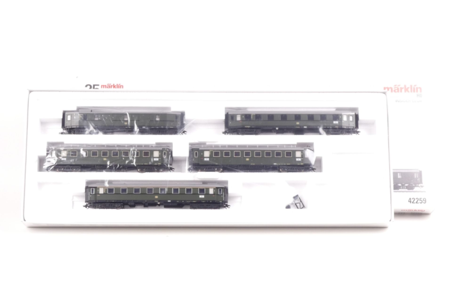 Märklin 42259, Schnellzugwagen-Set, fünf DB Wagen, Insider Club, sehr gut erhalten, ORK