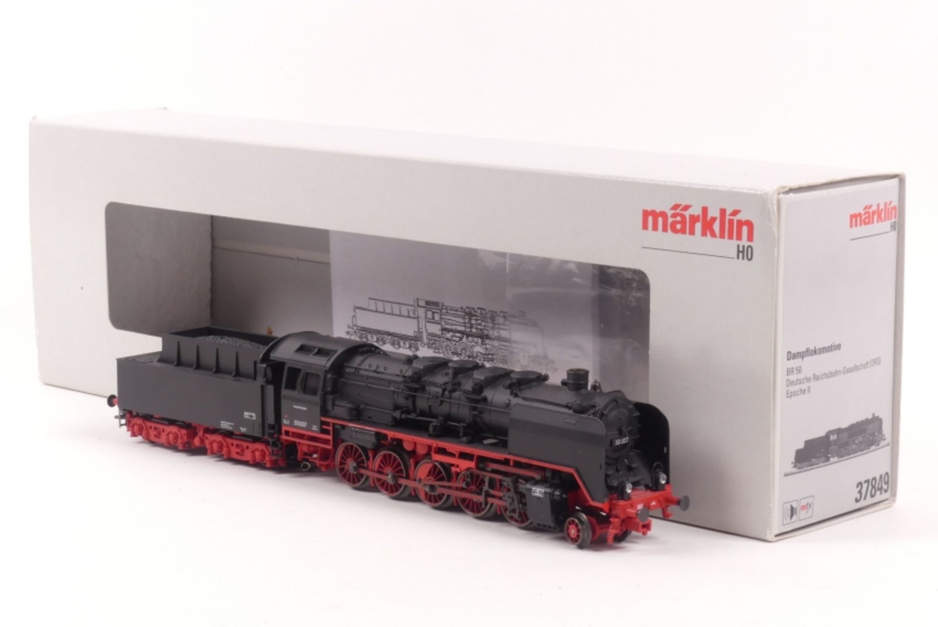 Märklin 37849 Dampflok BR 50, mfx-Digital Technik, umfangreiche Geräuschfunktionen, sehr gut erha