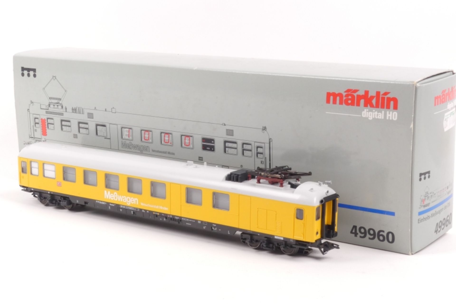 Märklin 49960, Einheits-Meßwagen der DB, Digital-Decoder zur Anzeige von Betriebswerten, sehr gut