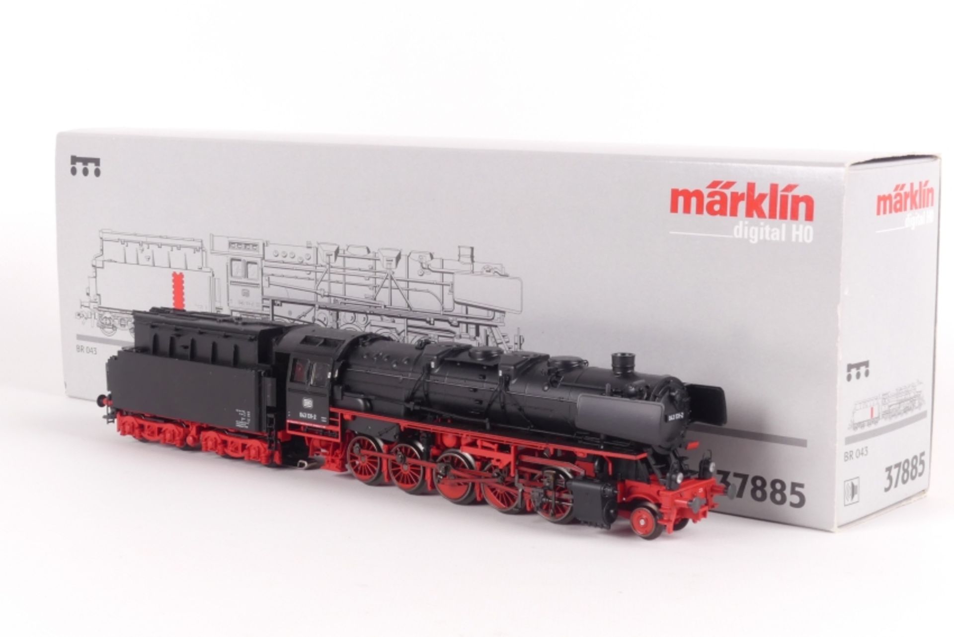 Märklin 37885, Dampflok "043 131-2" der DB, fx-Digital-*-Technik, Sound, sehr gut erhalten, ORK, A