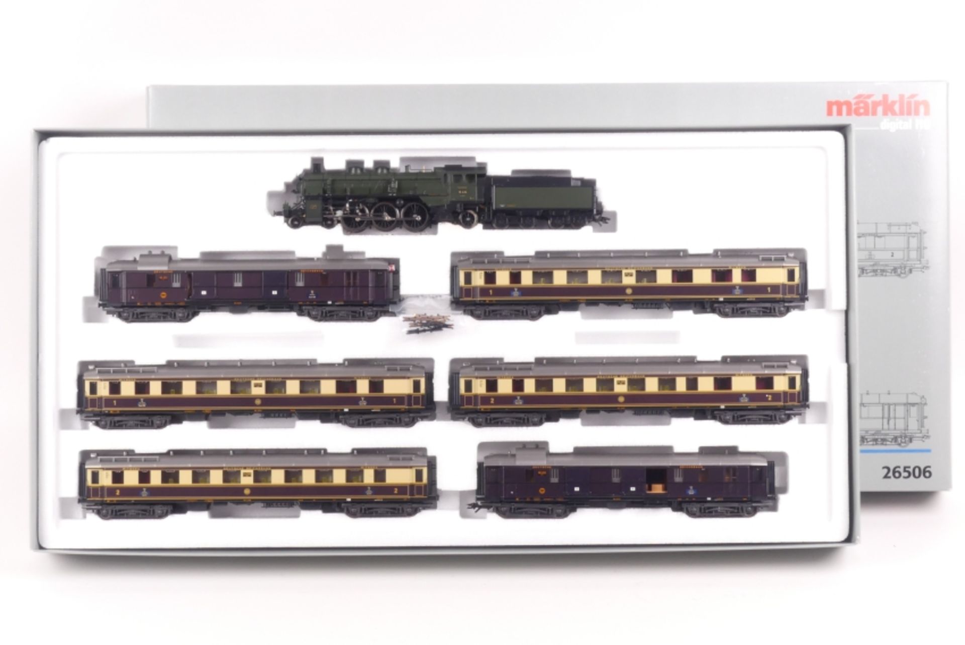 Märklin 26506, Zugpackung "Rheingold", Dampflok "18 434", Digital-*-Technik, Räder drehen sich ni